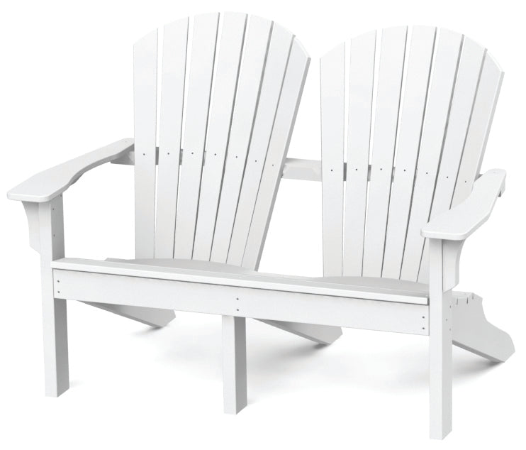 Seaside Casual Adirondack Shellback Love Seat