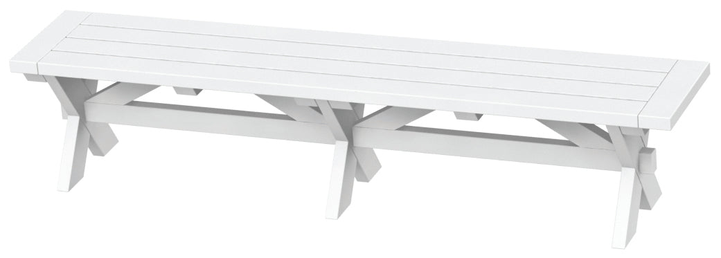 Seaside Casual Sonoma 76" Dining Bench – Classic Outdoor Comfort