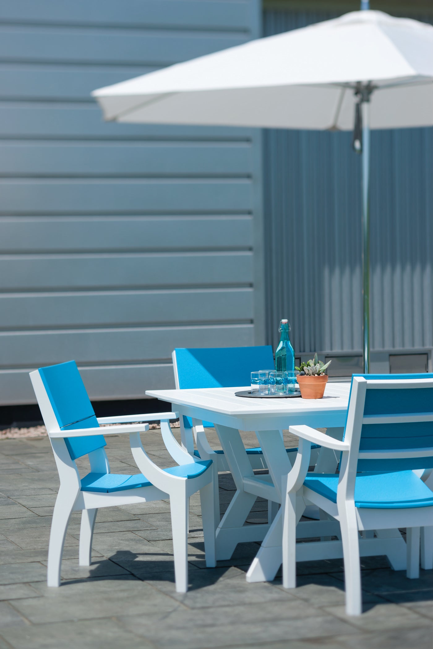Seaside Casual SYM Arm Chair- Modern Outdoor Dining