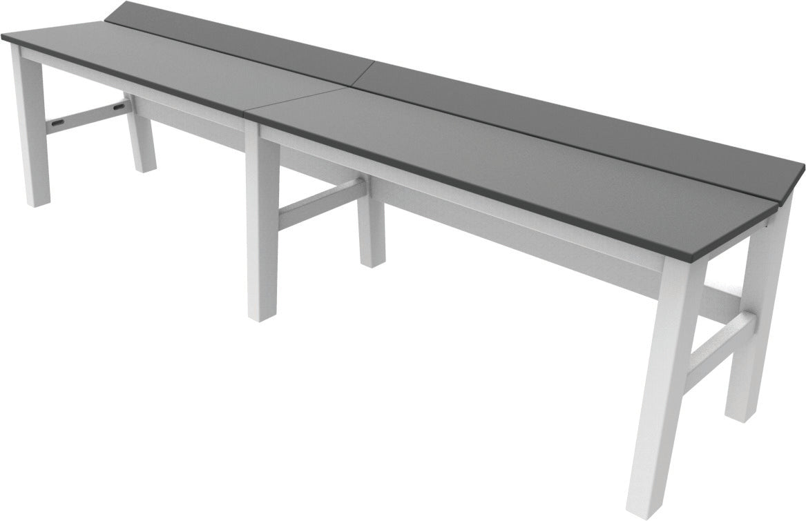 Seaside Casual SYM Dining Bench – Modern Outdoor Seating for Entertaining