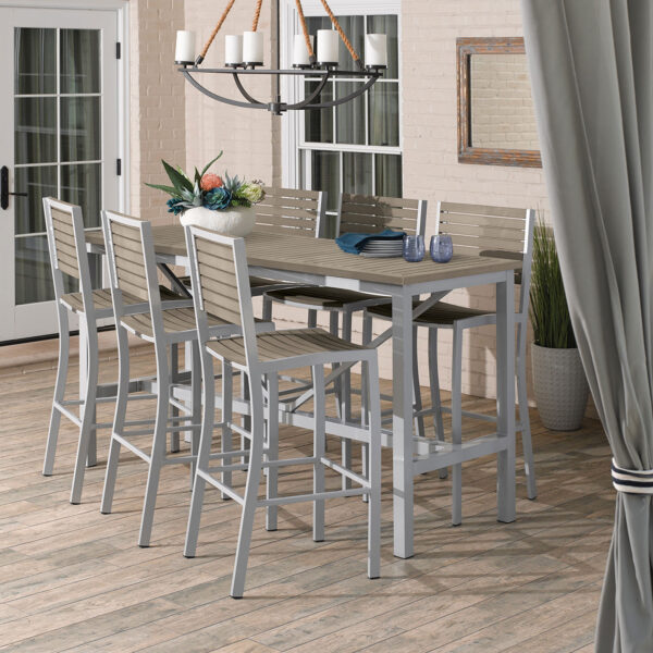 Oxford Garden Travira Bar & Counter Chair – Flint Frame with Tekwood Seat & Back