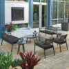Oxford Garden Eiland All-Aluminum Coffee Table – Carbon Frame