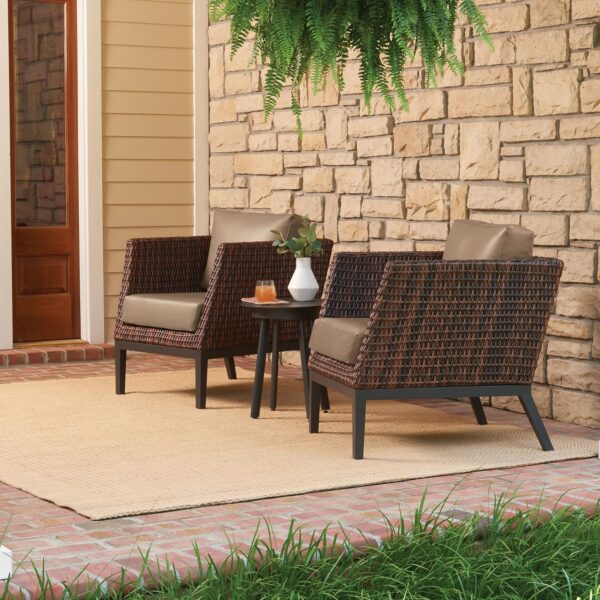 Oxford Garden Eiland All-Aluminum End Table – Carbon Frame
