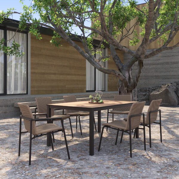 Oxford Garden Orso Armchair – Carbon Frame with Oria Weave Seat & Back