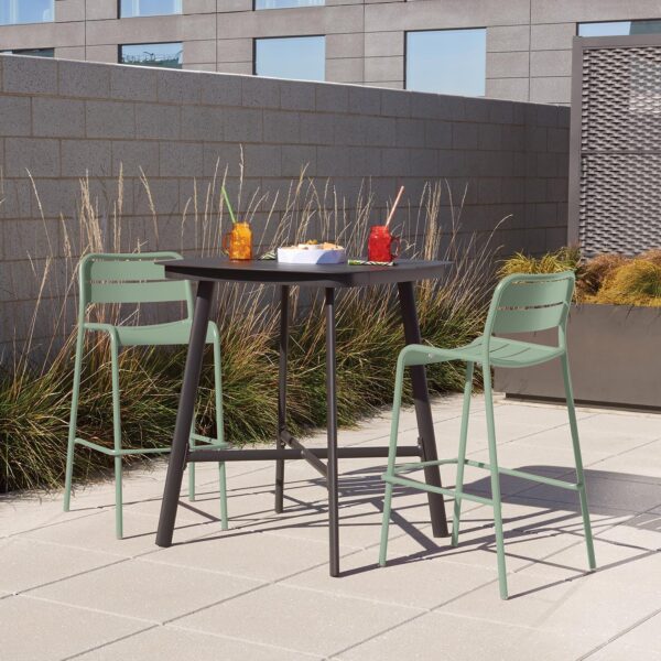 Oxford Garden Kapri Bar & Counter Chair – Prussian or Sage Frame