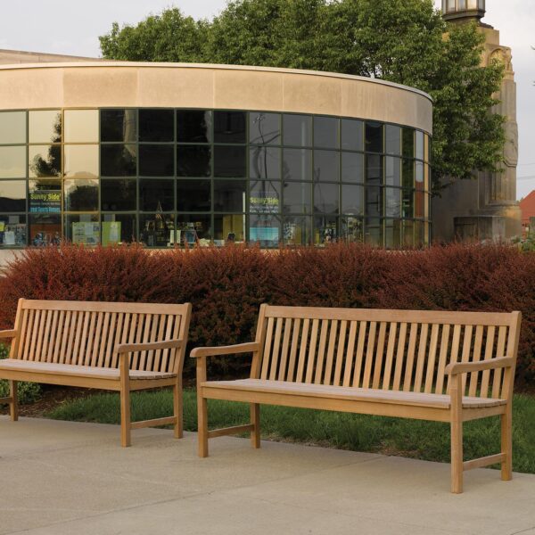 Oxford Garden Classic Teak 6' Bench – Natural Teak Outdoor Bench