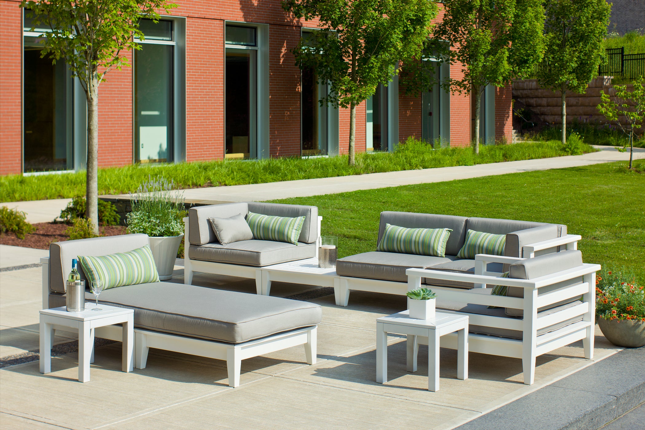 Cambridge Sectional Ottoman | Seaside Casual Outdoor Furniture