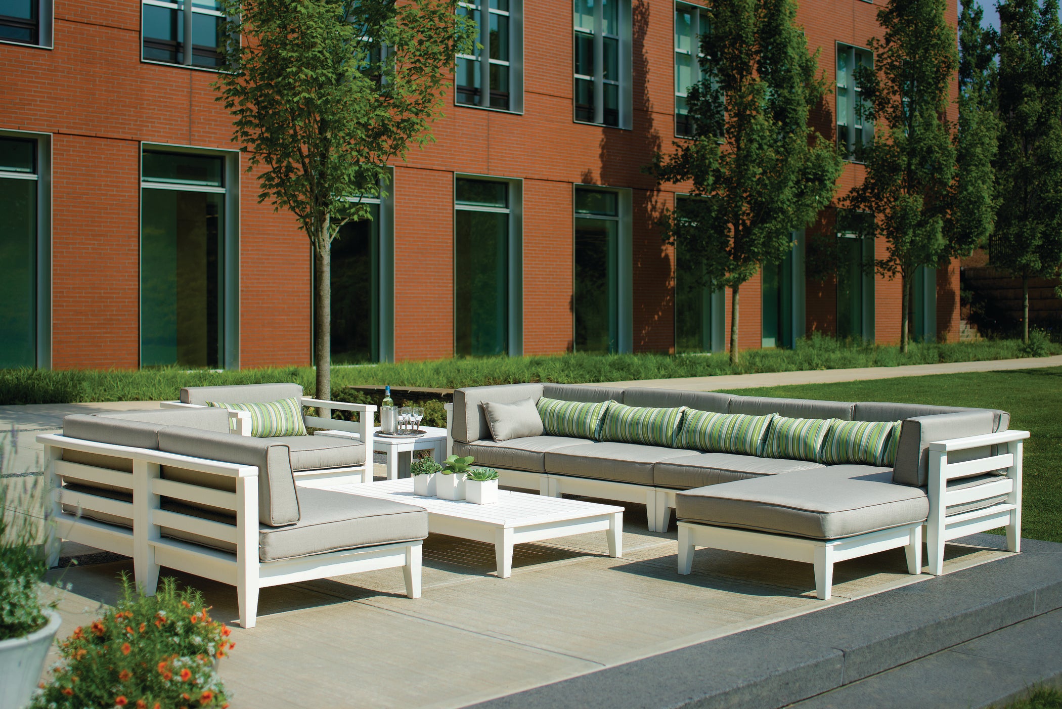 Cambridge Sectional Armless Chair | Seaside Casual Outdoor Furniture