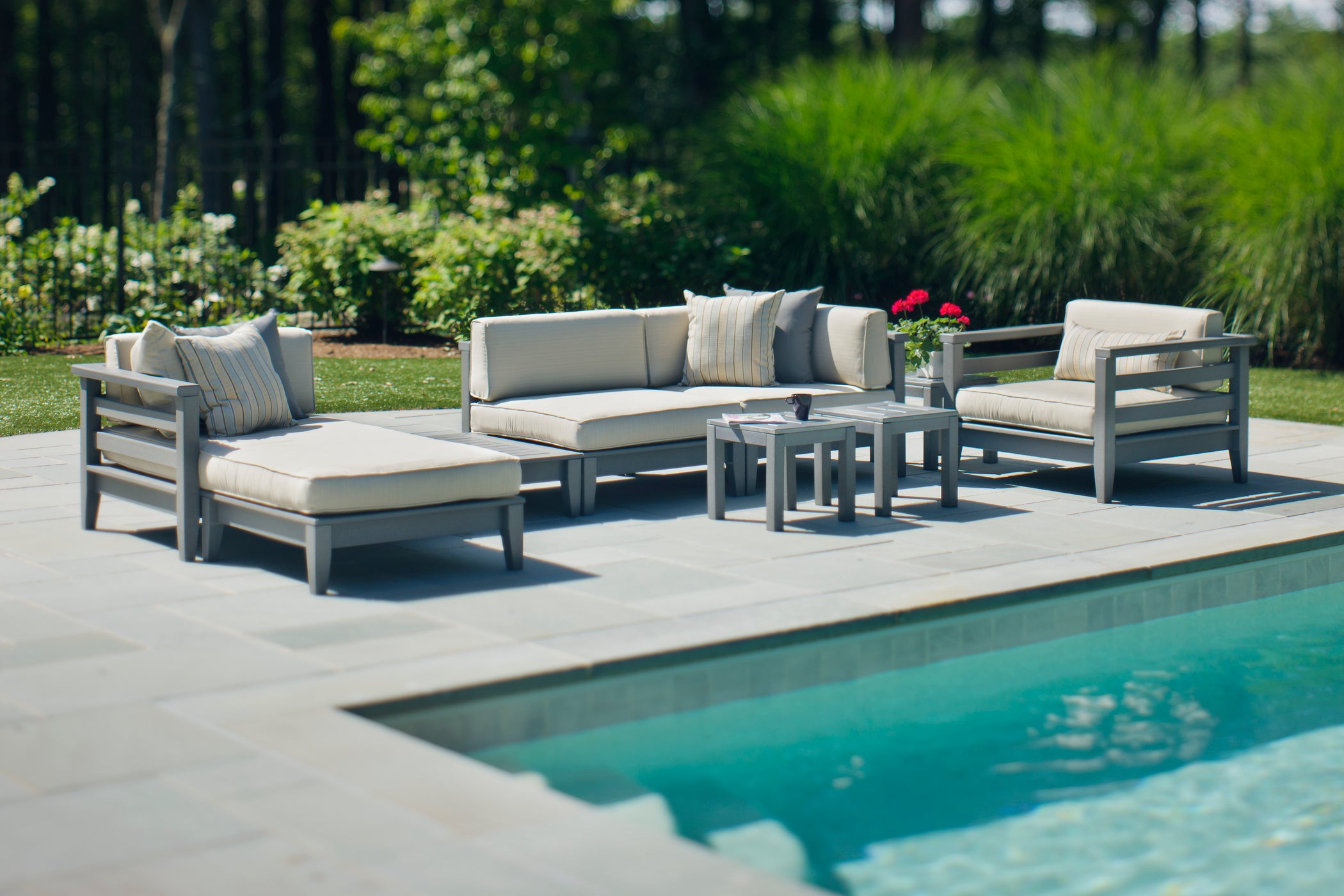 Cambridge Sectional Ottoman | Seaside Casual Outdoor Furniture