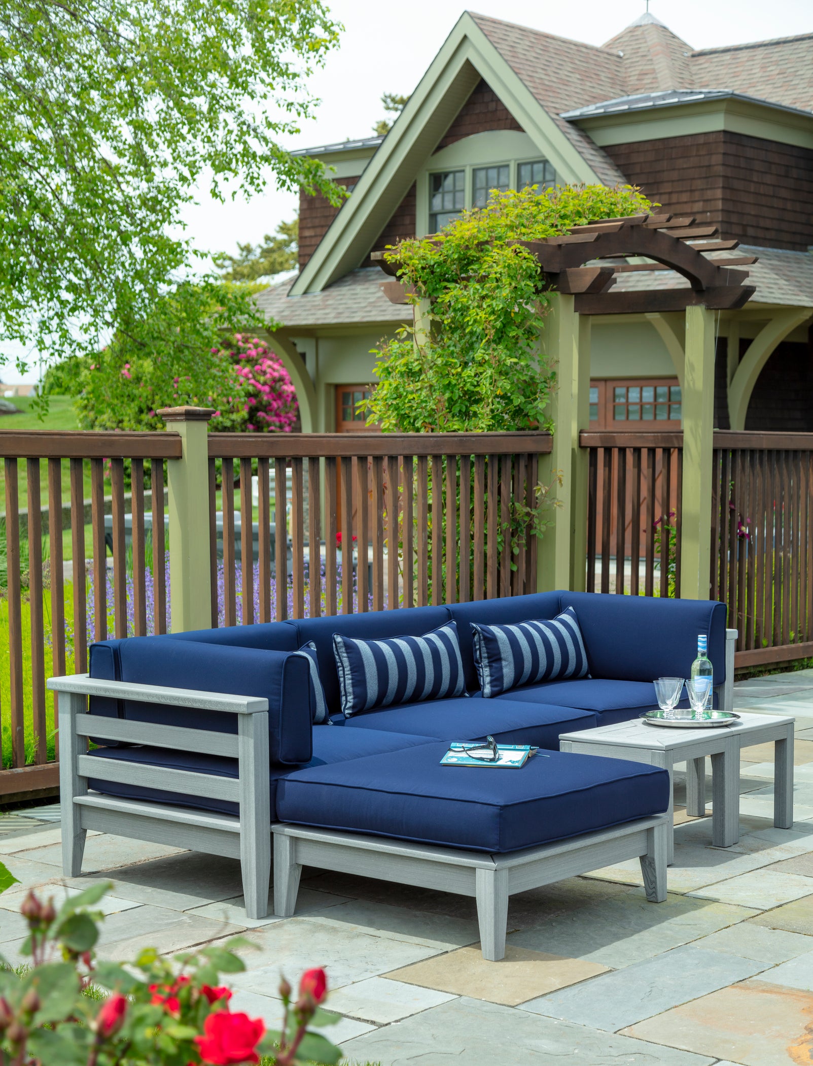 Cambridge Sectional Armless Chair | Seaside Casual Outdoor Furniture