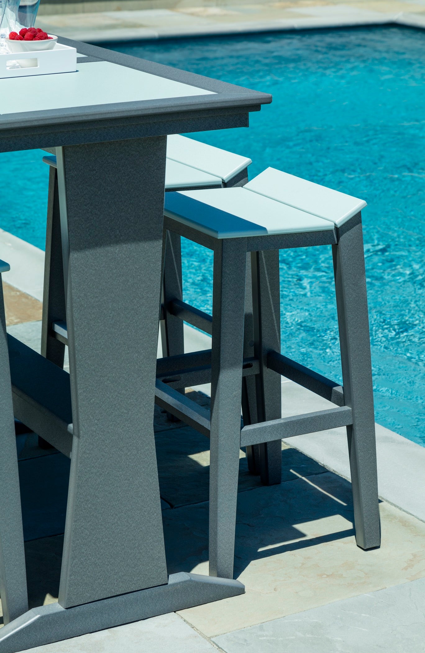 Seaside Casual SYM Bar Stool – Contemporary Outdoor Bar Seating