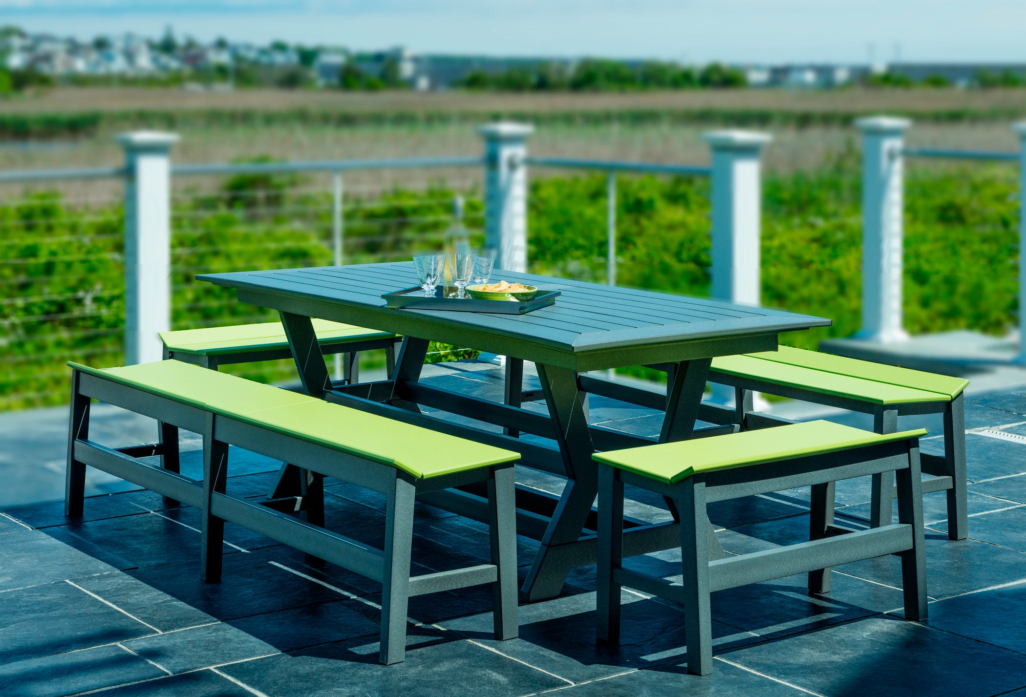 Seaside Casual SYM Dining Table 36" x 80" – Modern Outdoor Elegance