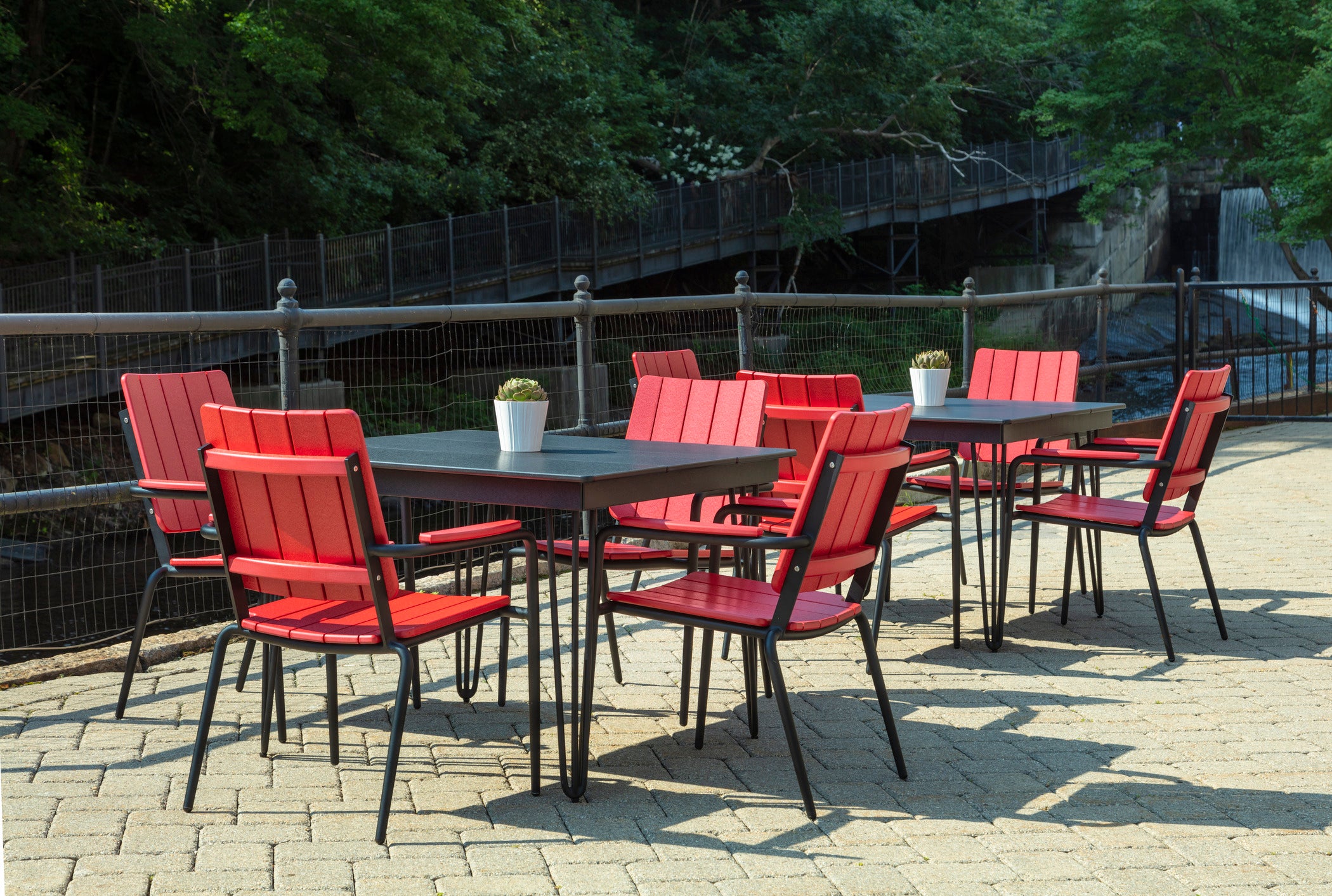 HIP Square Dining Table | Modern Outdoor Table with Hairpin Legs