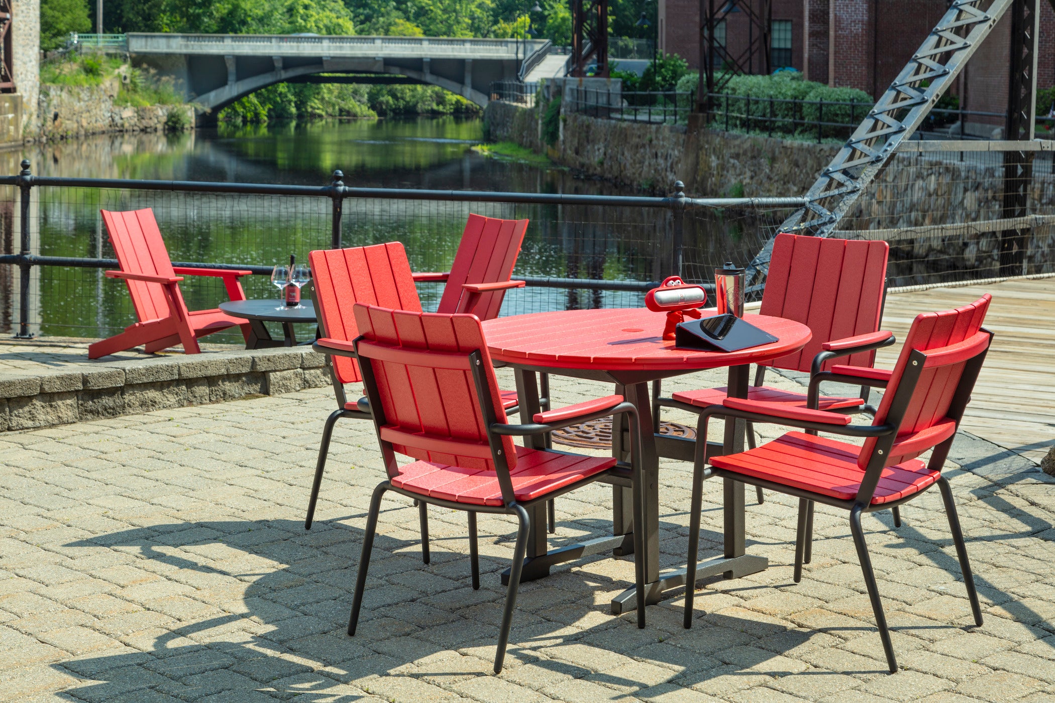 HIP Stackable Dining Arm Chair | Weather-Resistant Outdoor Dining Chair