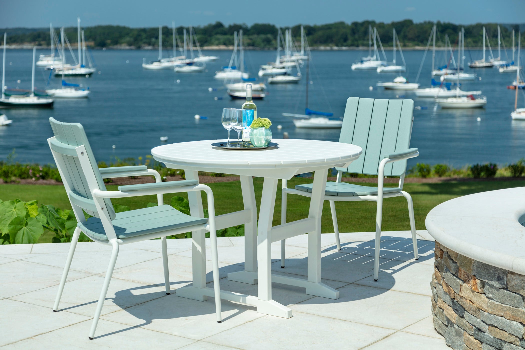 HIP Stackable Dining Arm Chair | Weather-Resistant Outdoor Dining Chair