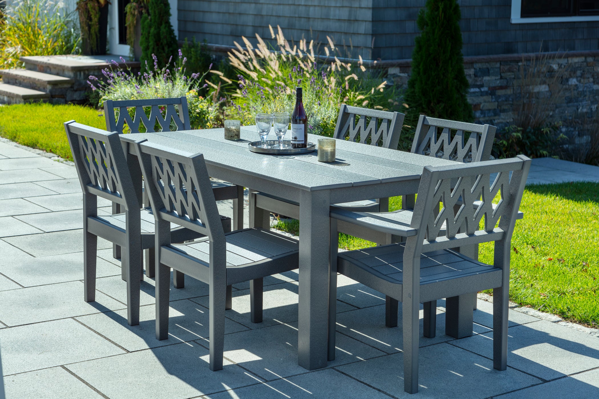Greenwich Dining Table 35x70 | Seaside Casual Outdoor Furniture