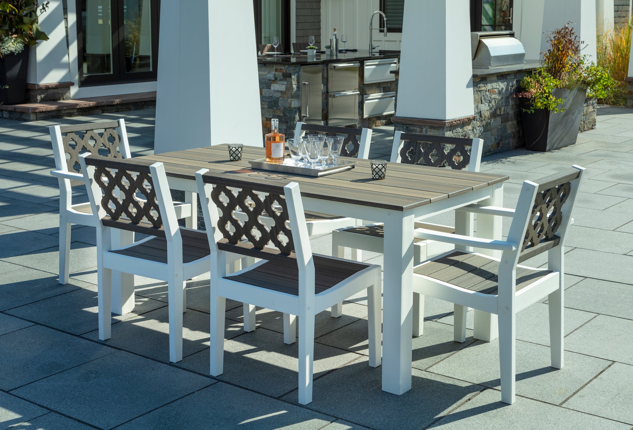 Greenwich Dining Table 35x70 | Seaside Casual Outdoor Furniture