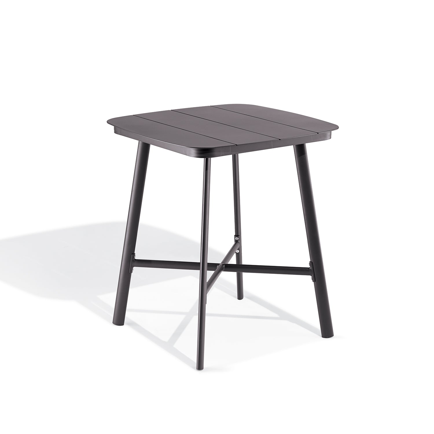 Oxford Garden Eiland All-Aluminum 36" Square Bar & Counter Table – Carbon or Taupe Frame