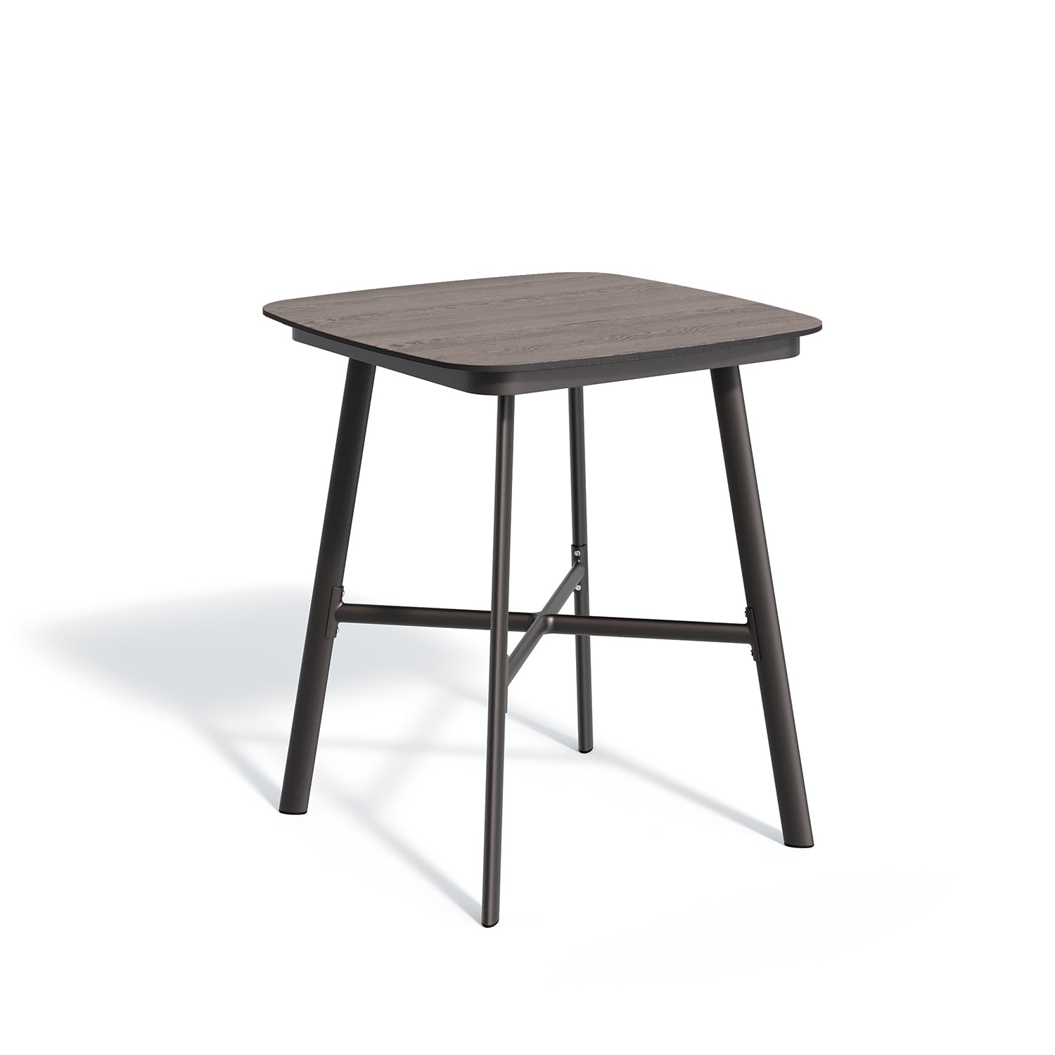 Oxford Garden Eiland 36" Square Bar & Counter Table – Carbon Frame with HPL Top