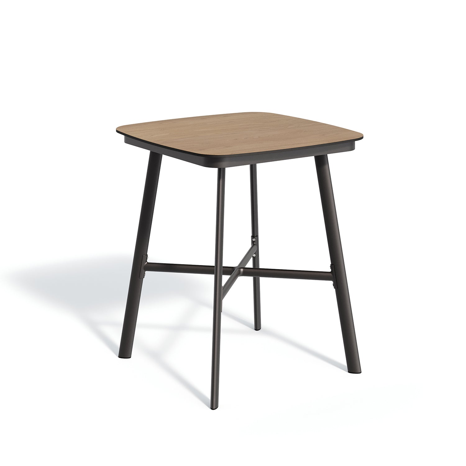 Oxford Garden Eiland 36" Square Bar & Counter Table – Carbon Frame with HPL Top