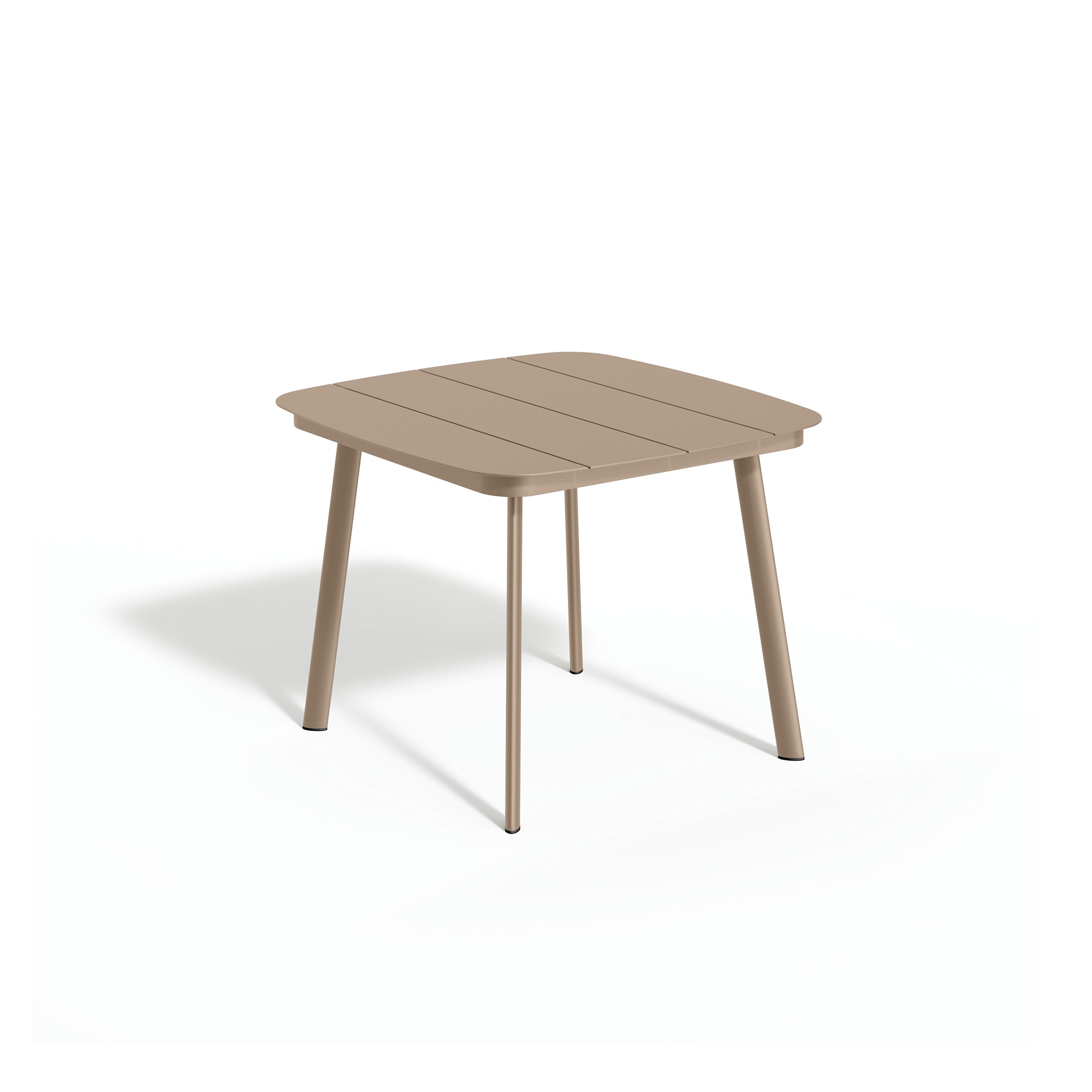 Oxford Garden Eiland All-Aluminum 36" Square Dining Table – Carbon or Taupe Frame