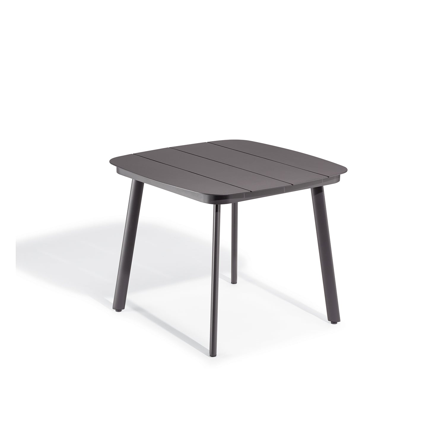 Oxford Garden Eiland All-Aluminum 36" Square Dining Table – Carbon or Taupe Frame