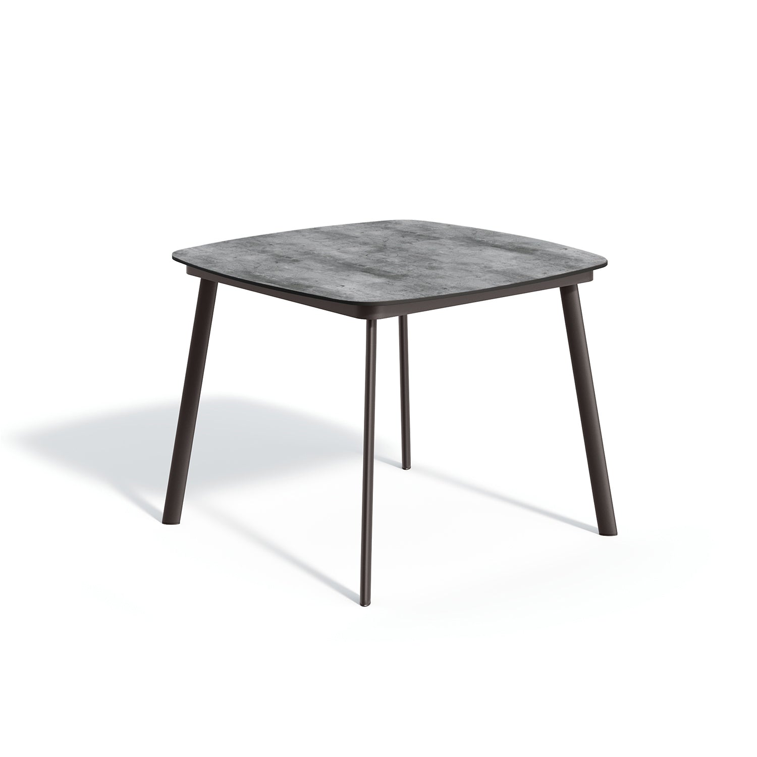 Oxford Garden Eiland 45" Square Counter Table – Carbon Frame with HPL Top