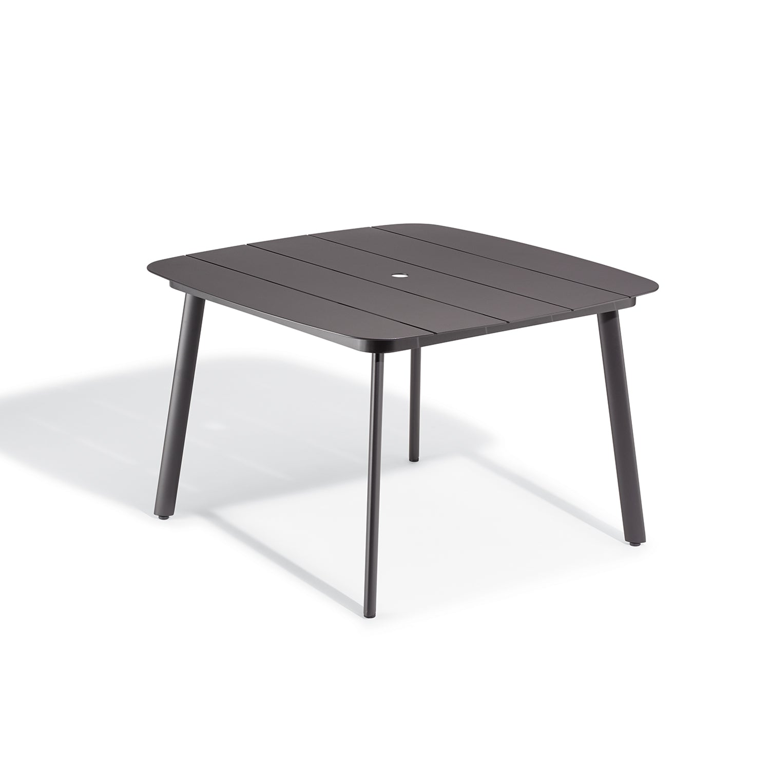 Oxford Garden Eiland All-Aluminum 45" Square Dining Table – Carbon or Taupe Frame