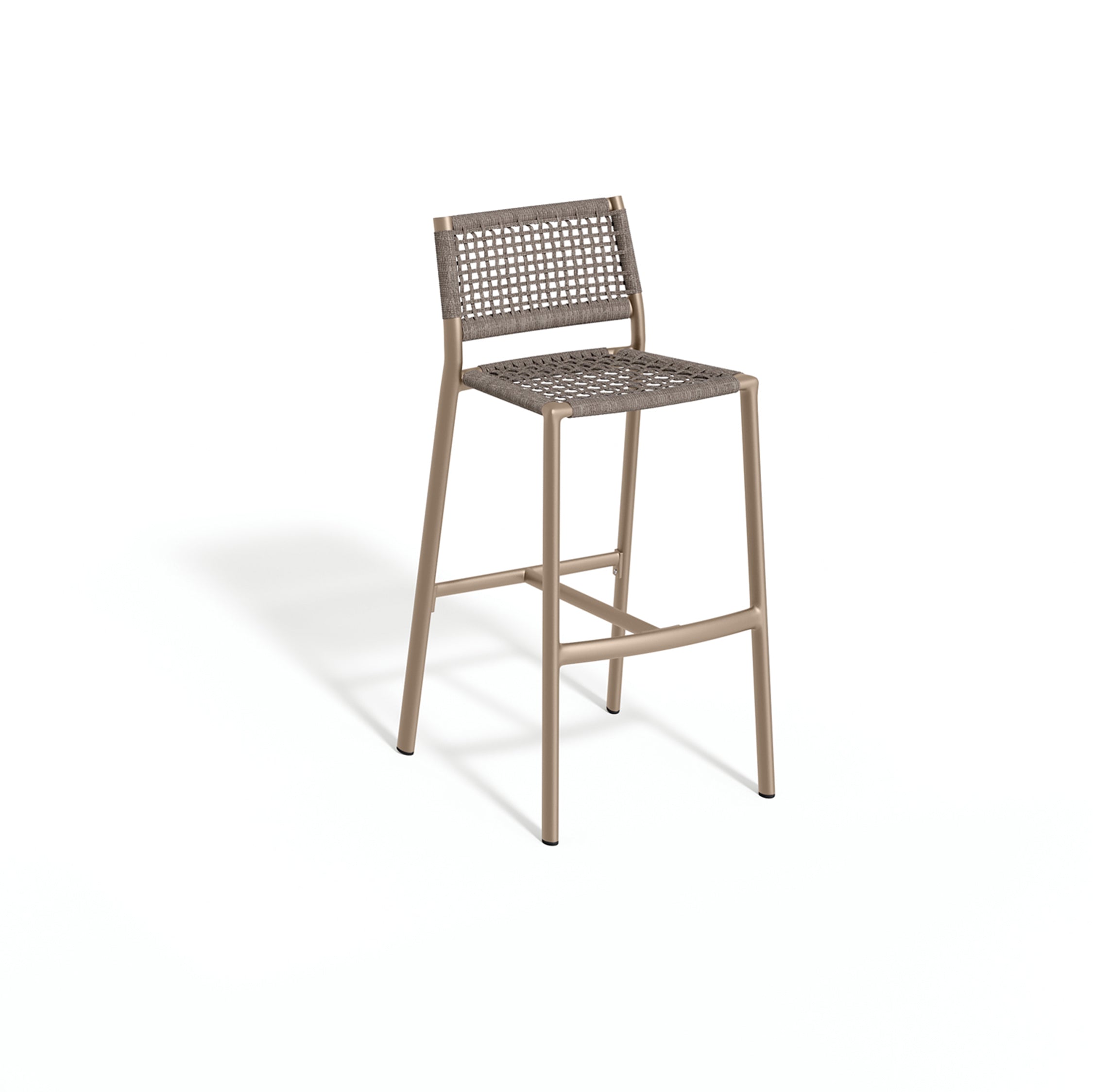 Oxford Garden Eiland Bar & Counter Chair – Carbon or Taupe Frame with Mocha Sling Seat & Back