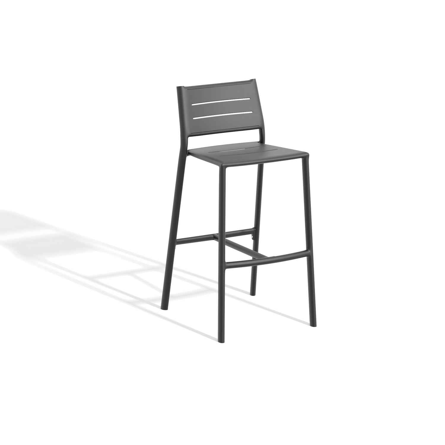 Oxford Garden Eiland All-Aluminum Bar & Counter Chair – Carbon or Taupe Frame