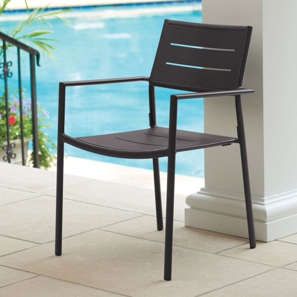 Oxford Garden Eiland All-Aluminum Armchair – Carbon or Taupe Frame