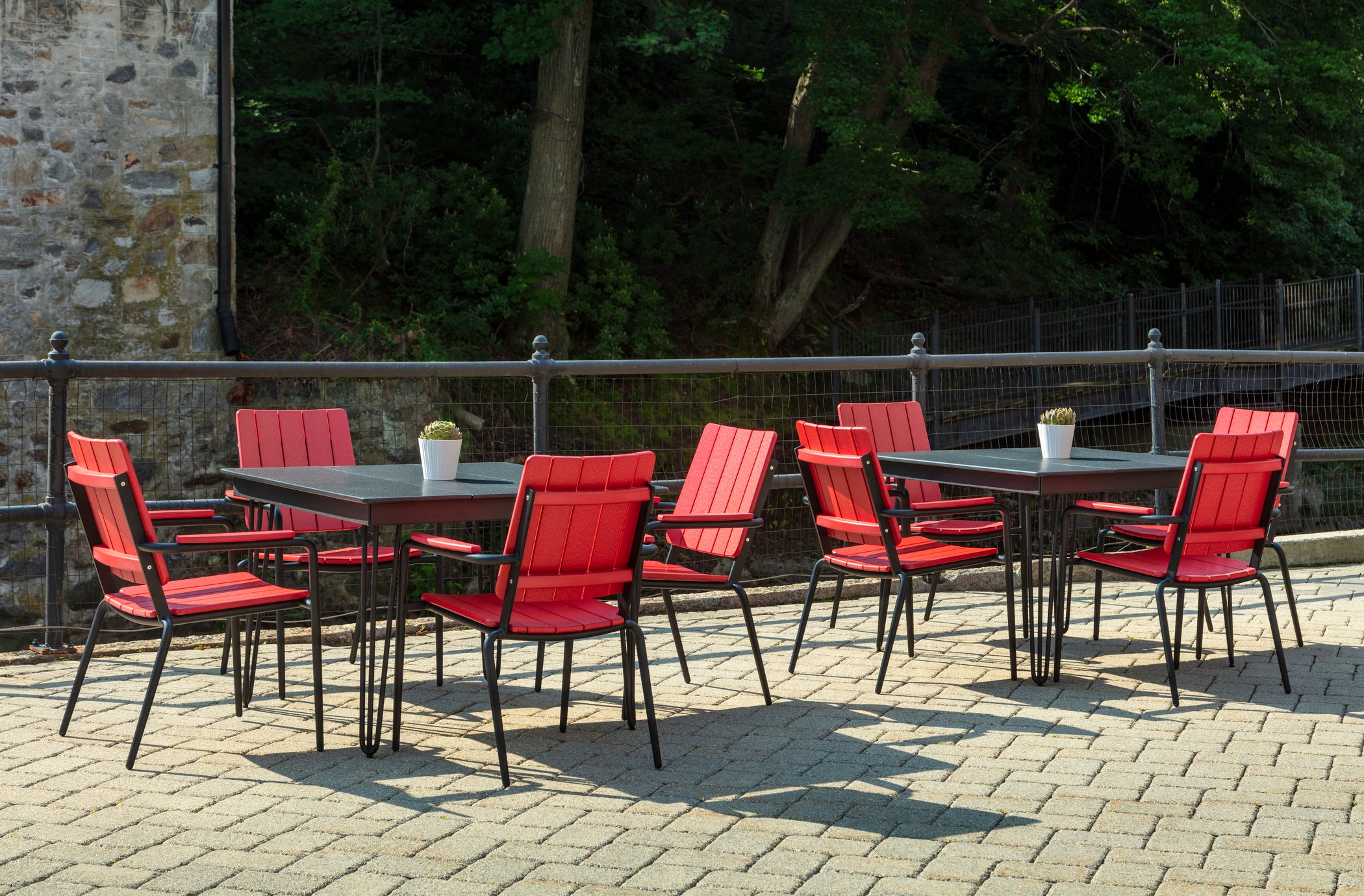 HIP Square Dining Table | Modern Outdoor Table with Hairpin Legs