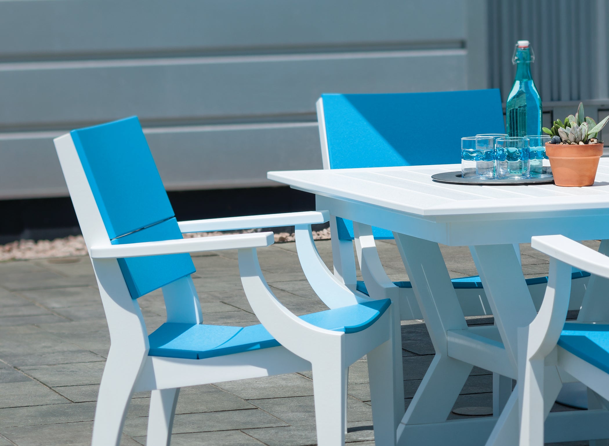 Seaside Casual SYM Arm Chair- Modern Outdoor Dining