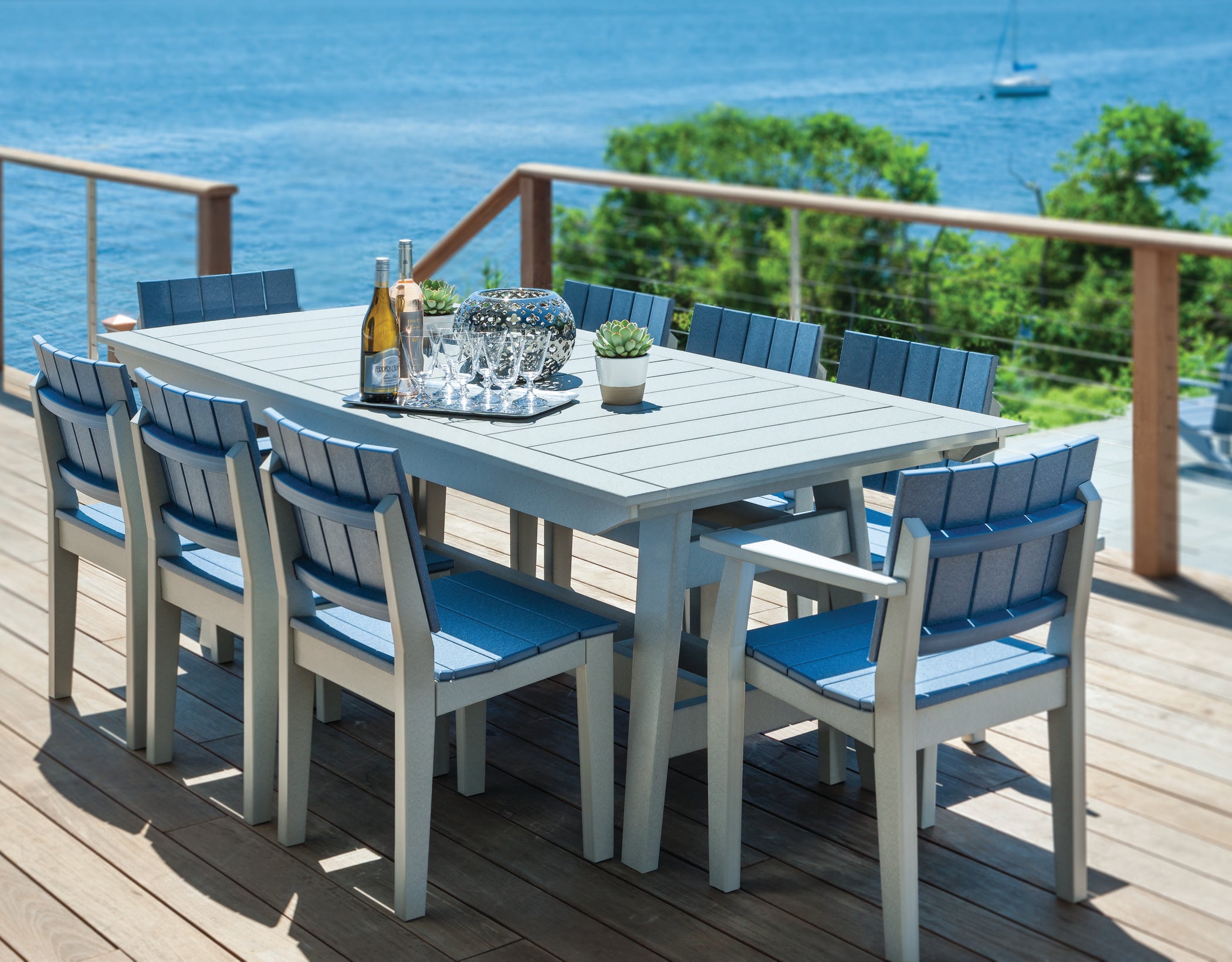 Mad Large Outdoor Dining Set with Seating for 8