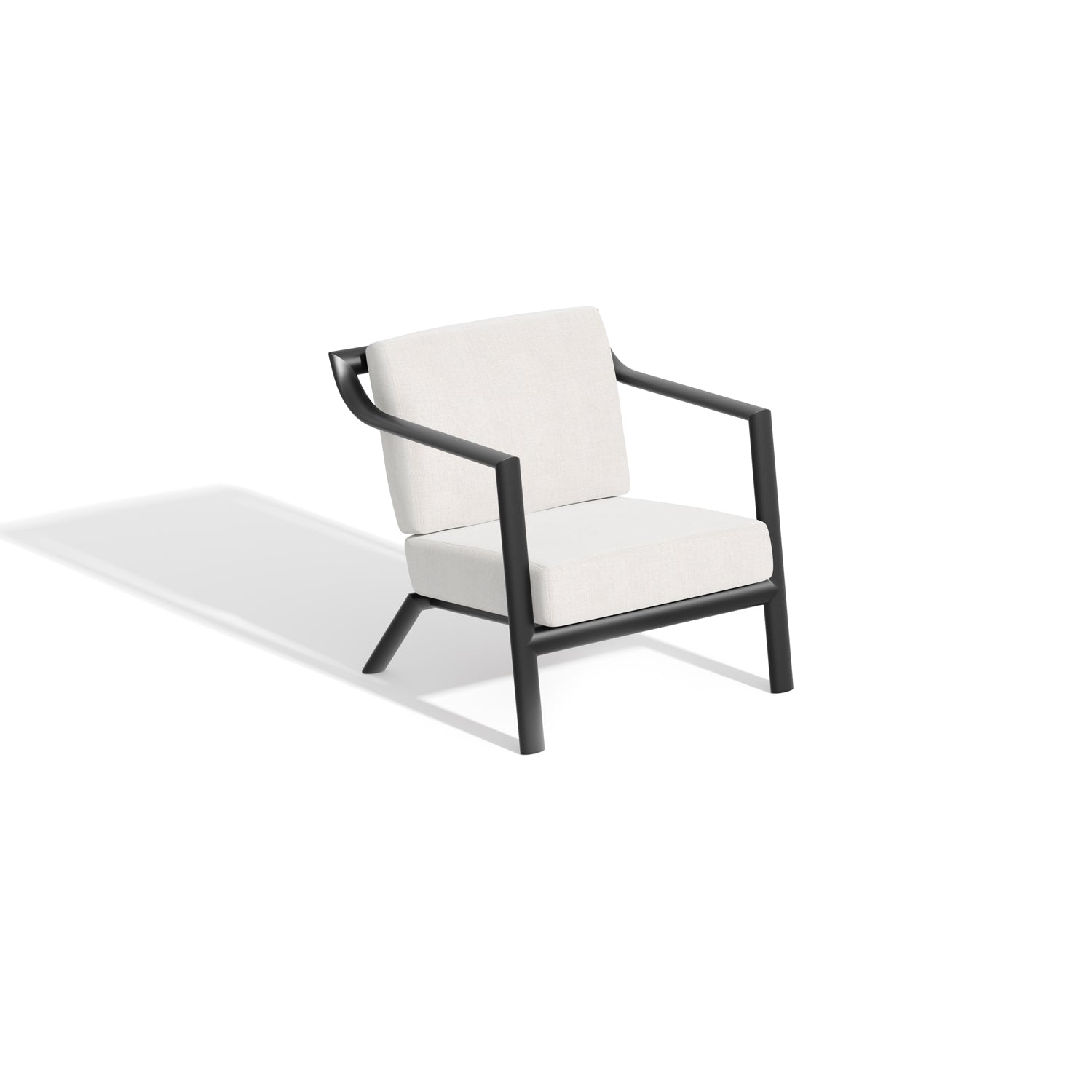 Oxford Garden Markoe Club Chair – Carbon Frame with Bliss Linen Cushions