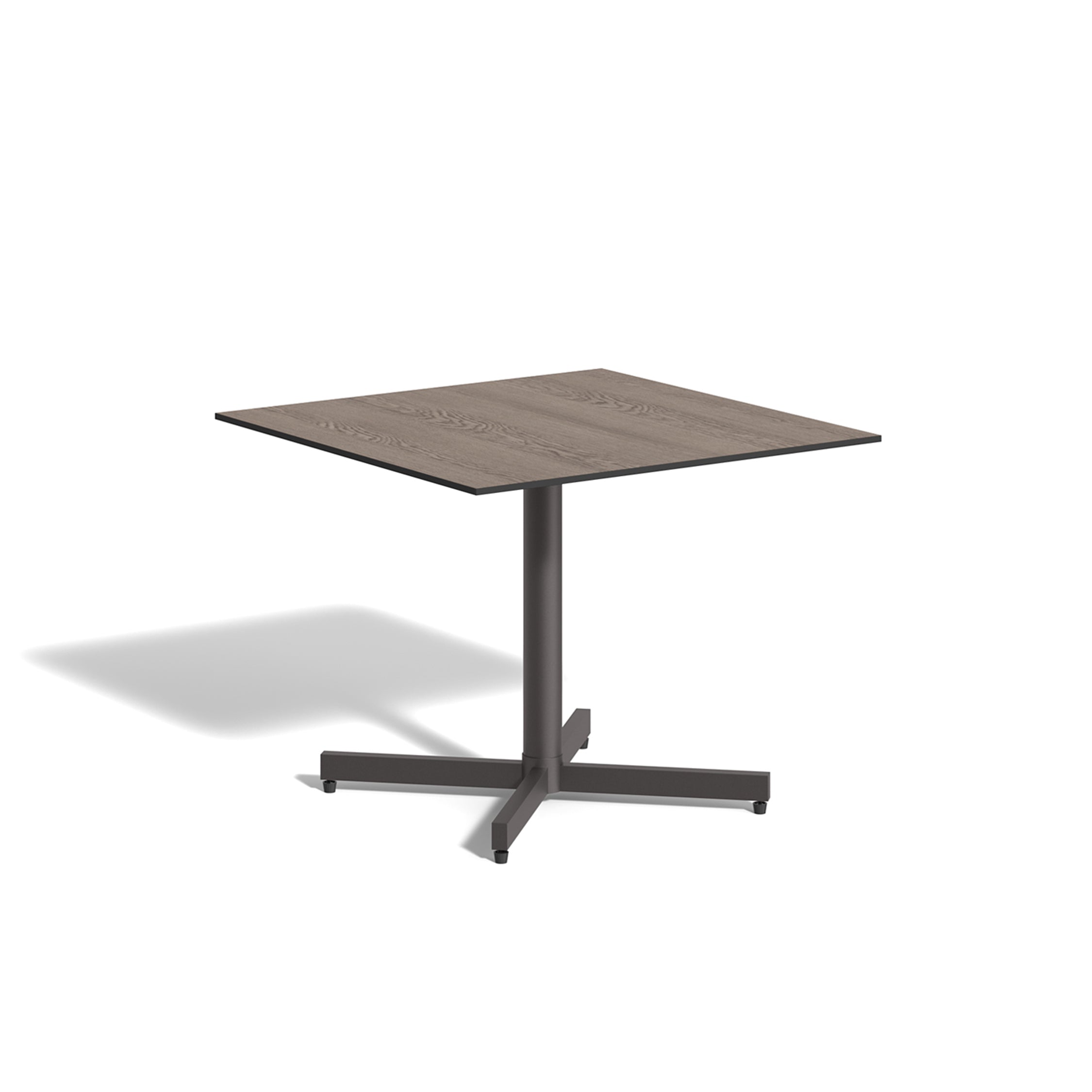 Oxford Garden Mena 36" Square Bistro Table – Carbon Frame with HPL Top