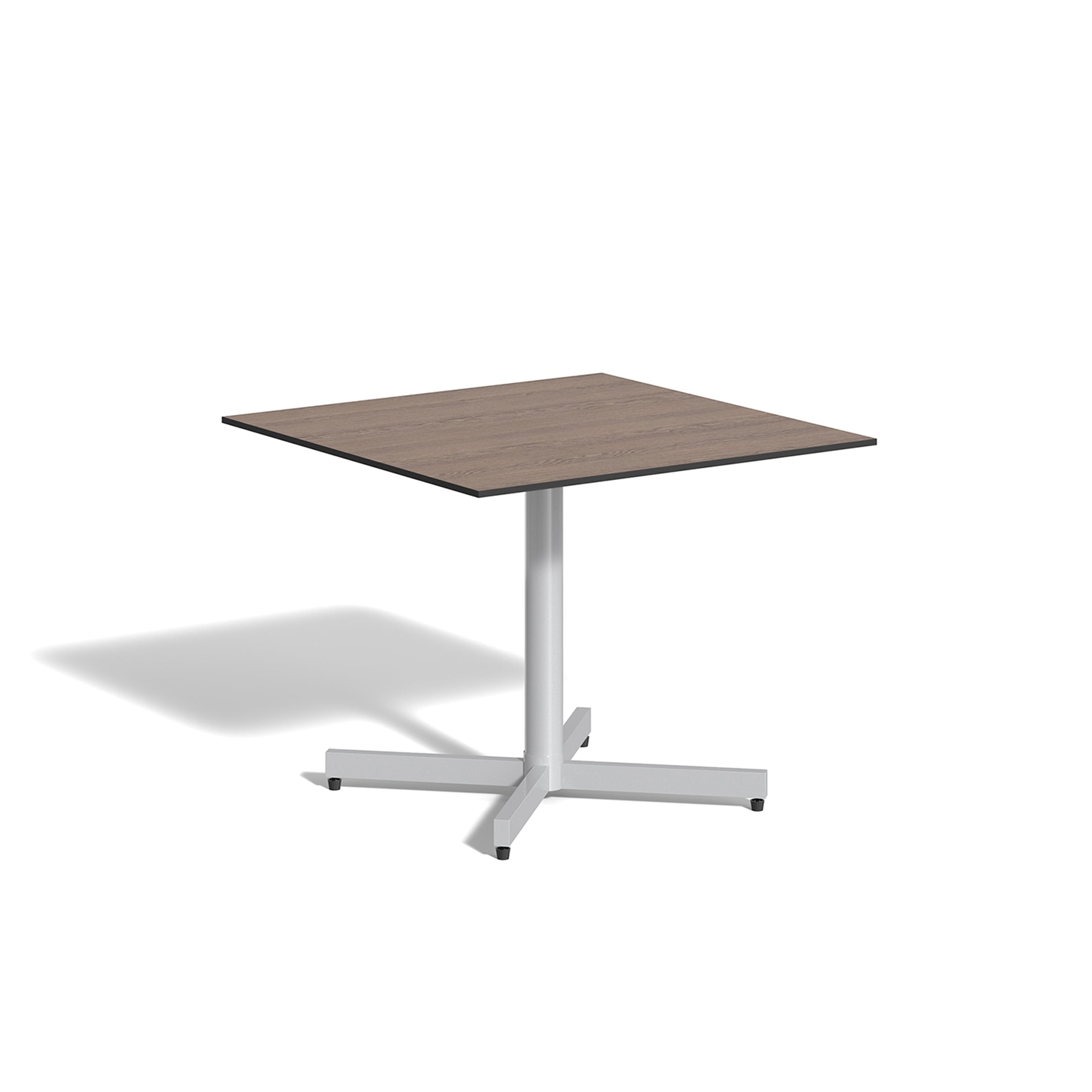 Oxford Garden Mena 36" Square Bistro Table – Flint Frame with HPL Top