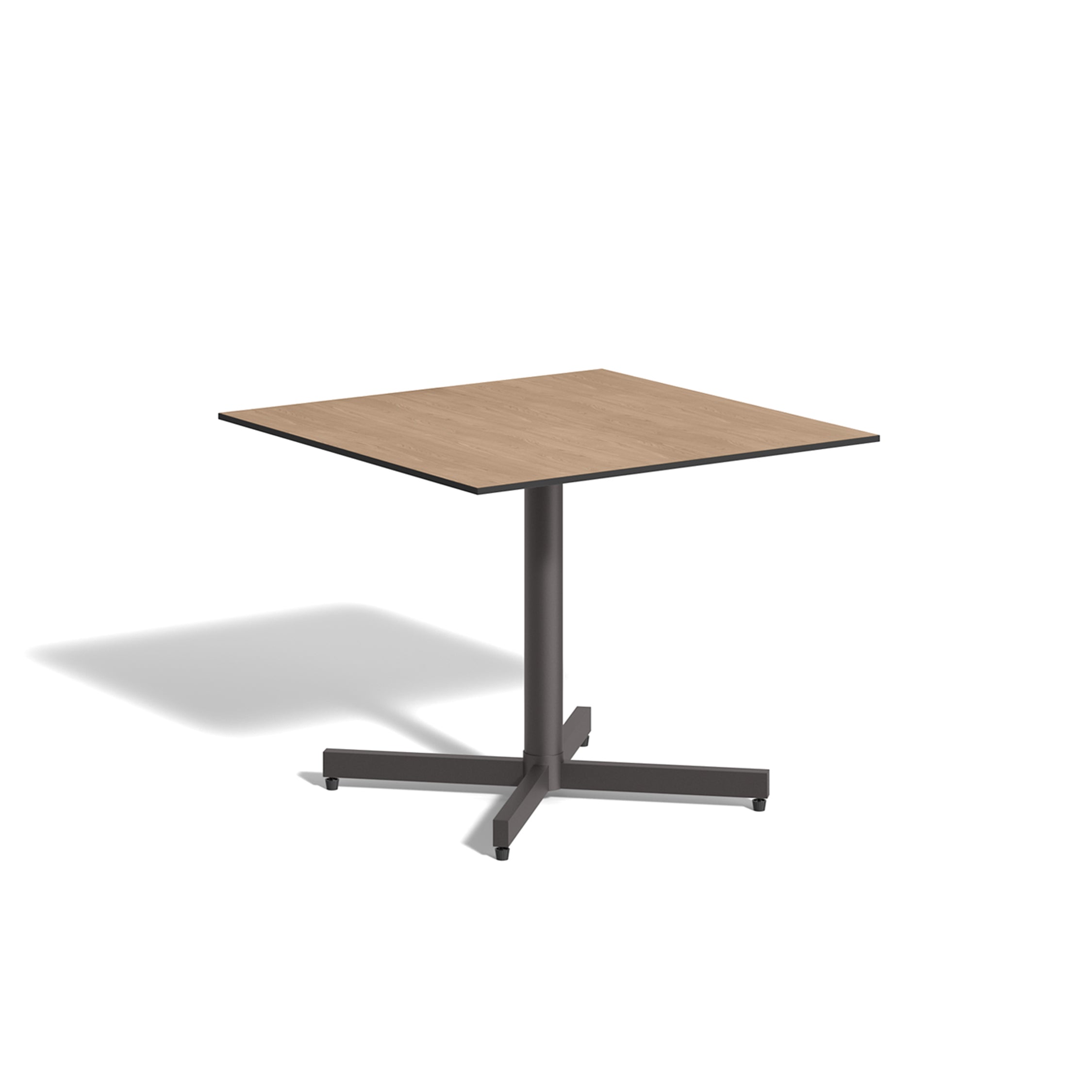 Oxford Garden Mena 36" Square Bistro Table – Carbon Frame with HPL Top