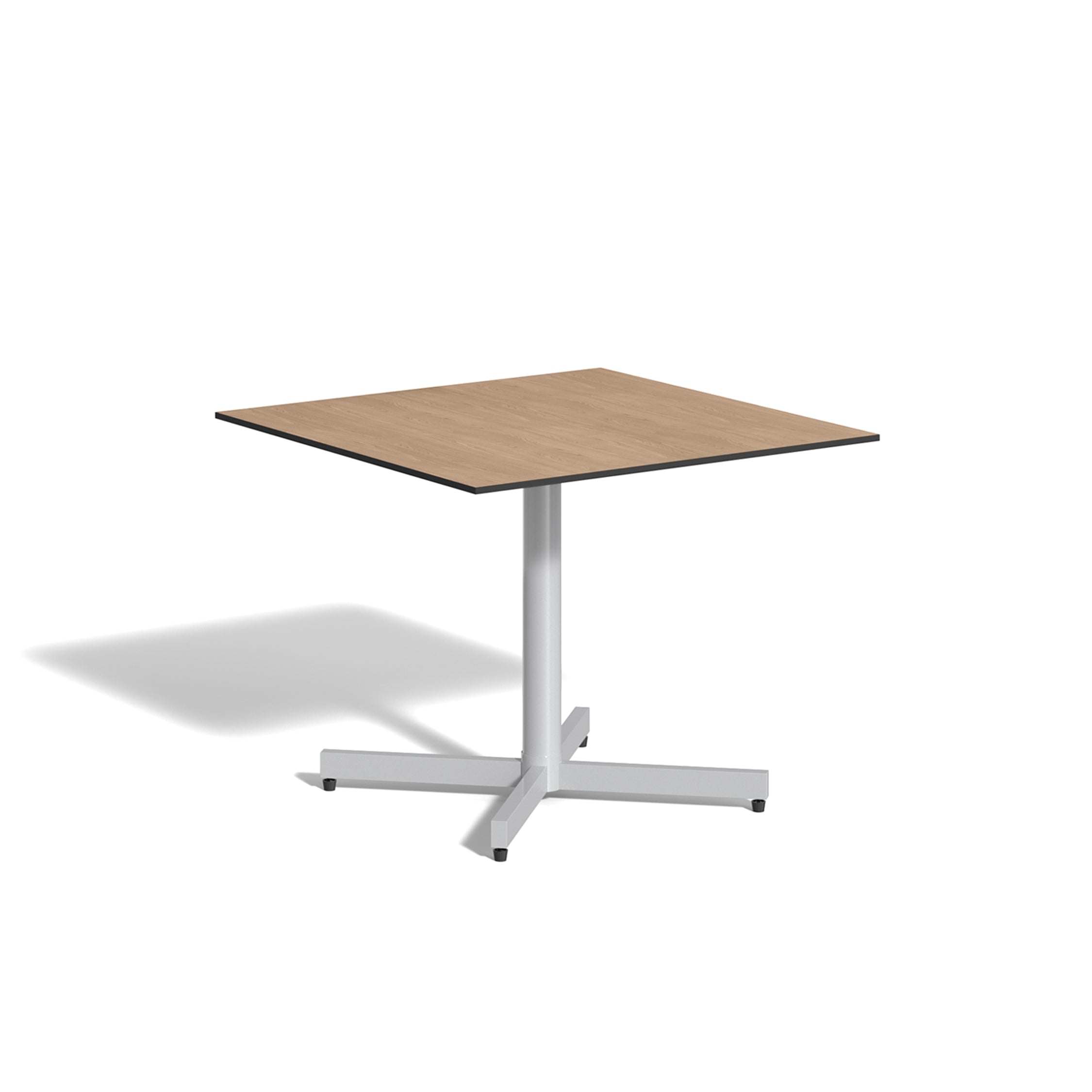 Oxford Garden Mena 36" Square Bistro Table – Flint Frame with HPL Top