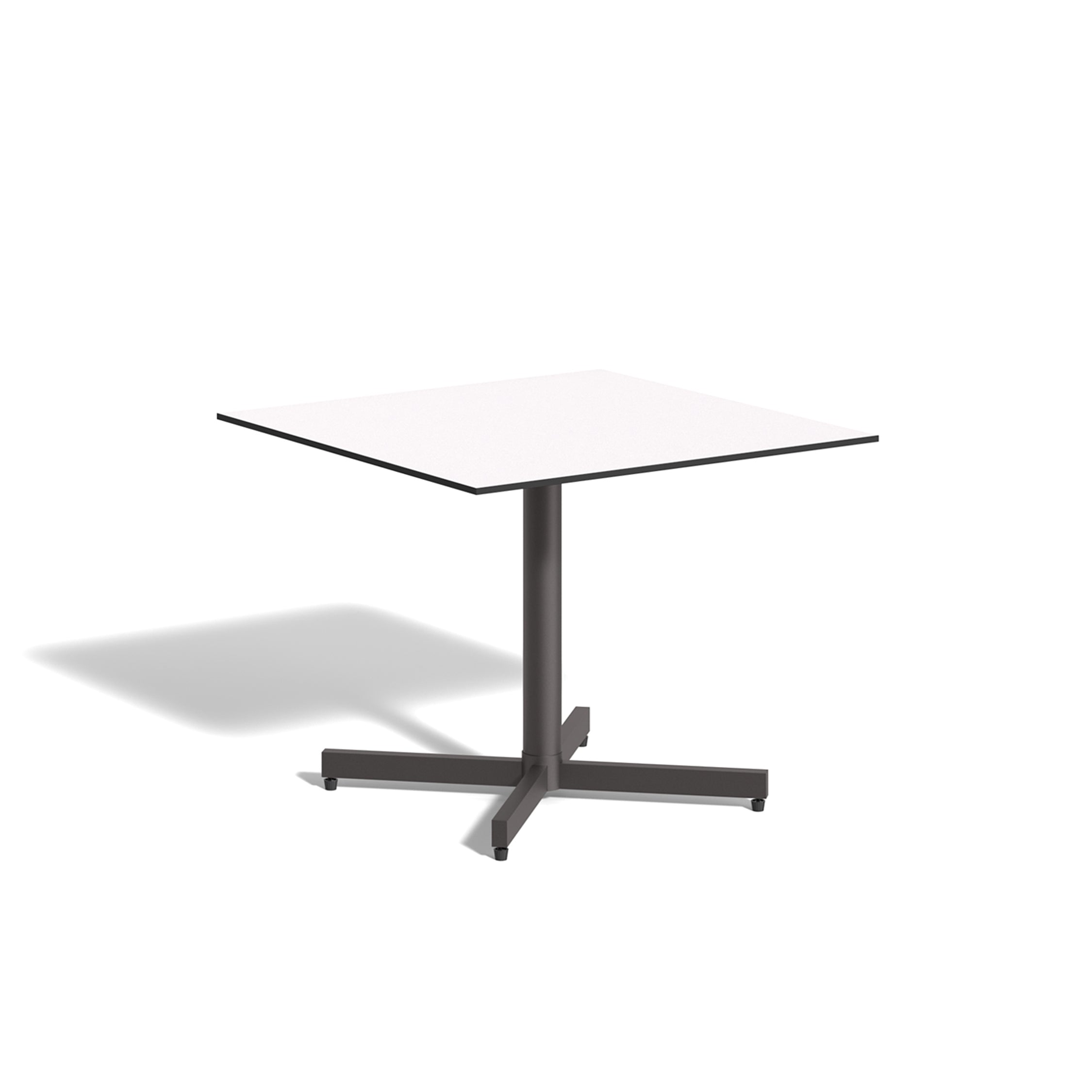 Oxford Garden Mena 36" Square Bistro Table – Carbon Frame with HPL Top