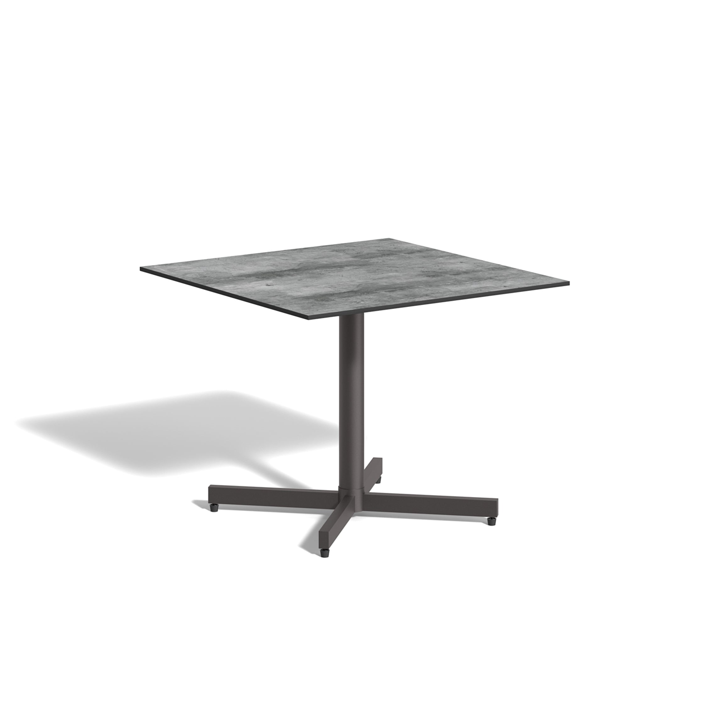 Oxford Garden Mena 36" Square Bistro Table – Carbon Frame with HPL Top