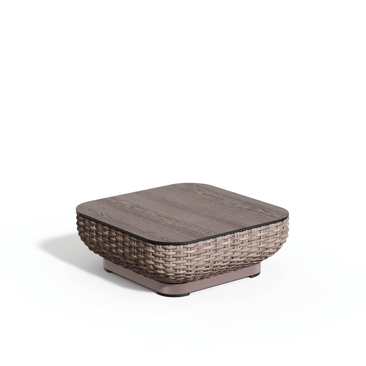 Oxford Garden Nomi Coffee Table – Greige & Taupe Frame with Marshland Oak HPL Top