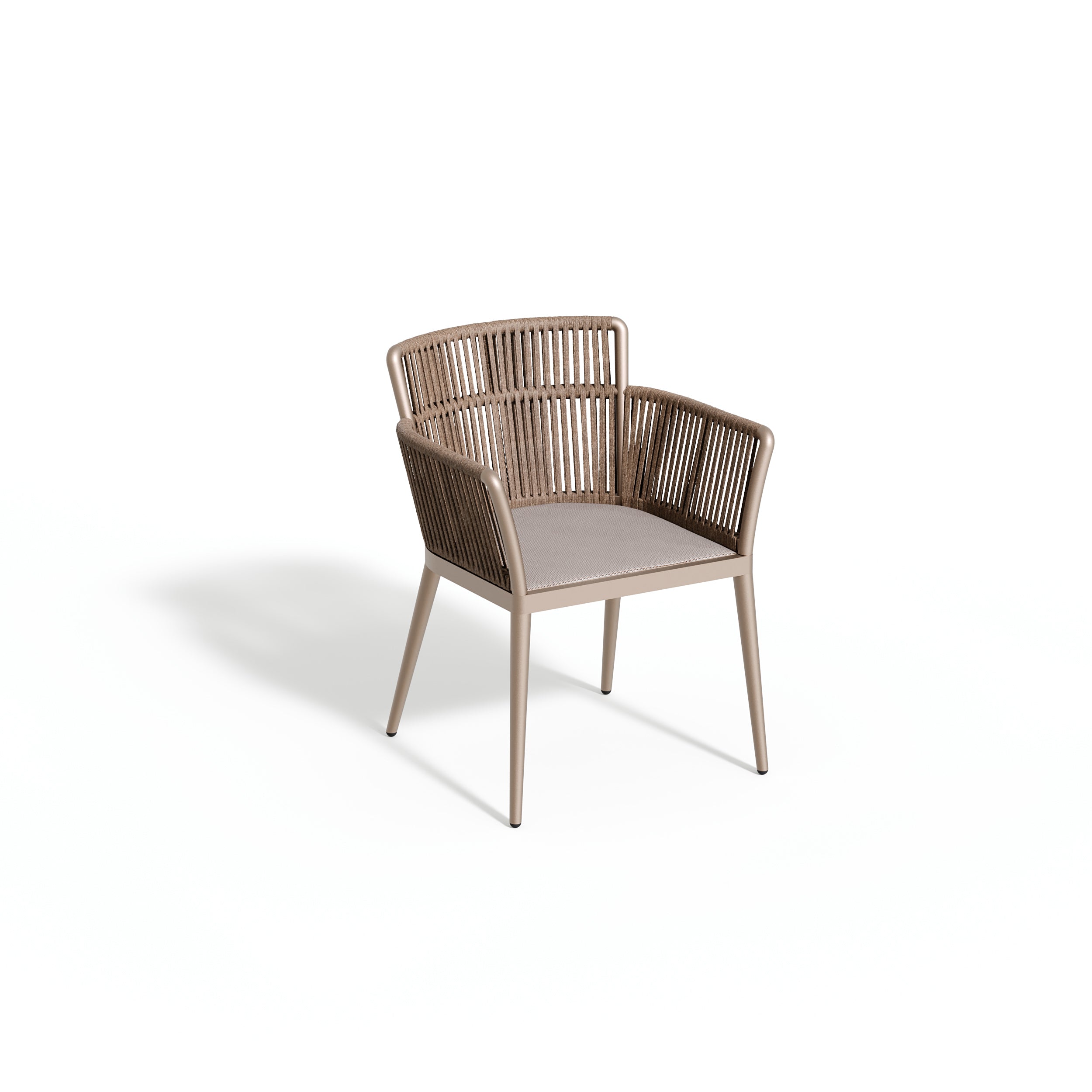 Oxford Garden Nette Armchair – Taupe Frame with Sequoia Seat & Sandstone Back