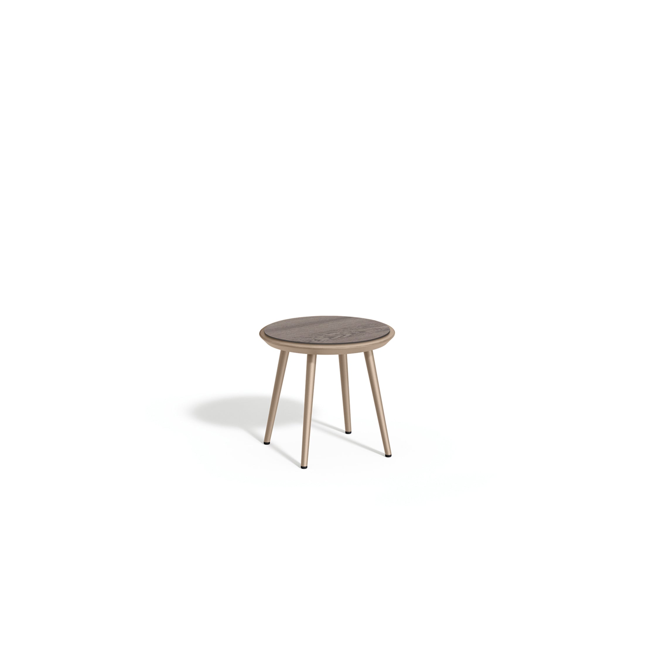 Oxford Garden Nette End Table – Taupe Frame with HPL Top