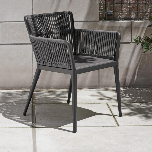 Oxford Garden Nette Armchair – Carbon Frame with Ninja Seat & Pewter Back