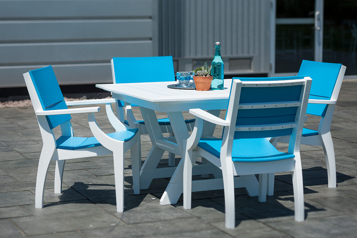 Seaside Casual SYM 44" Dining Table – Modern Outdoor Dining