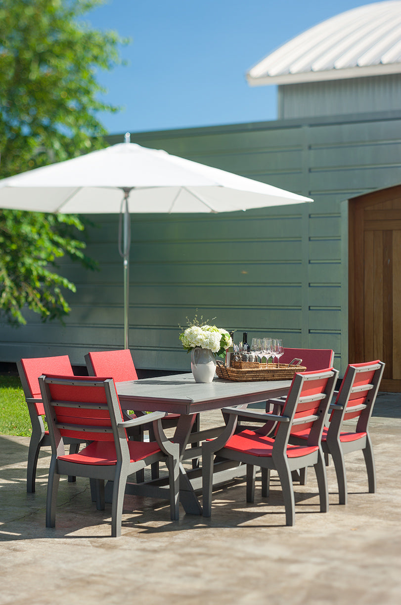 Seaside Casual SYM Dining Table 36" x 80" – Modern Outdoor Elegance