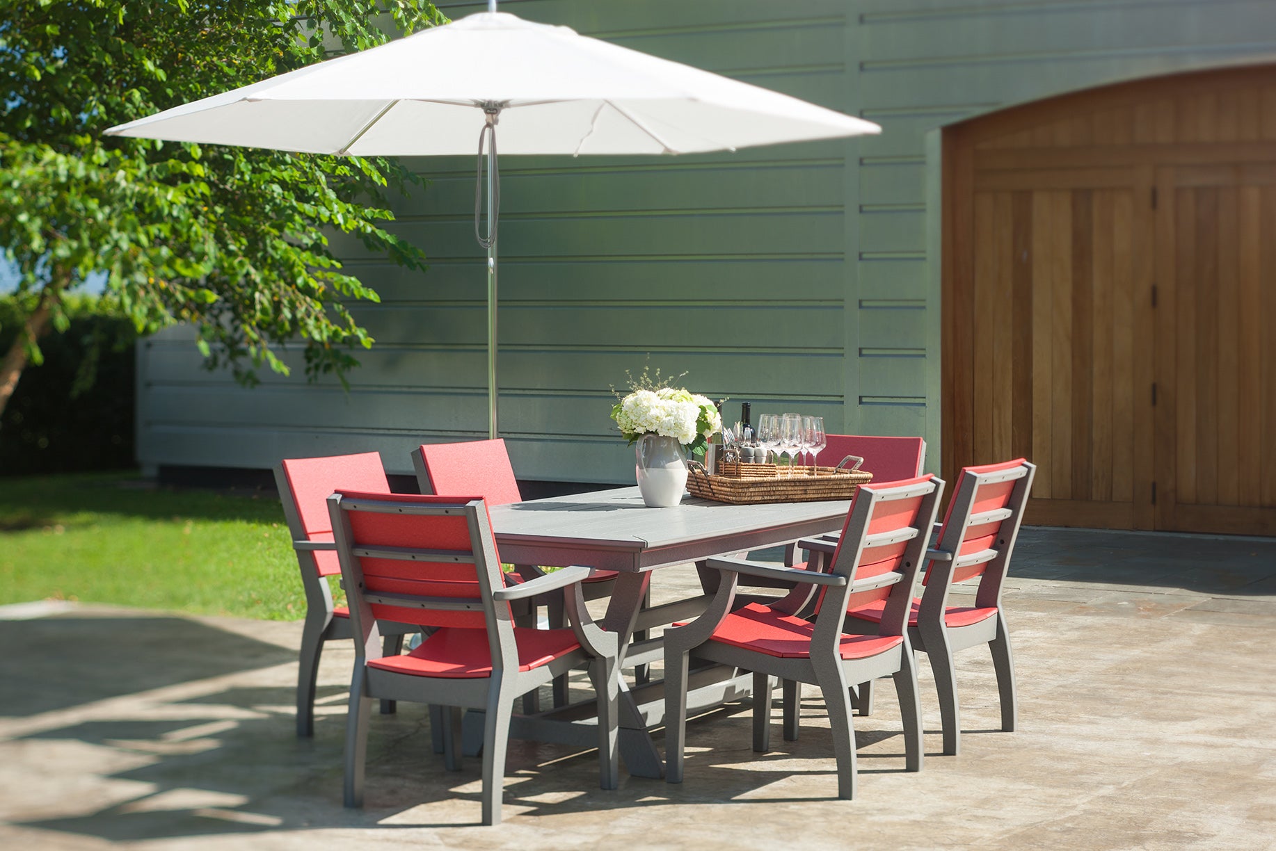 Seaside Casual SYM Dining Table 36" x 80" – Modern Outdoor Elegance