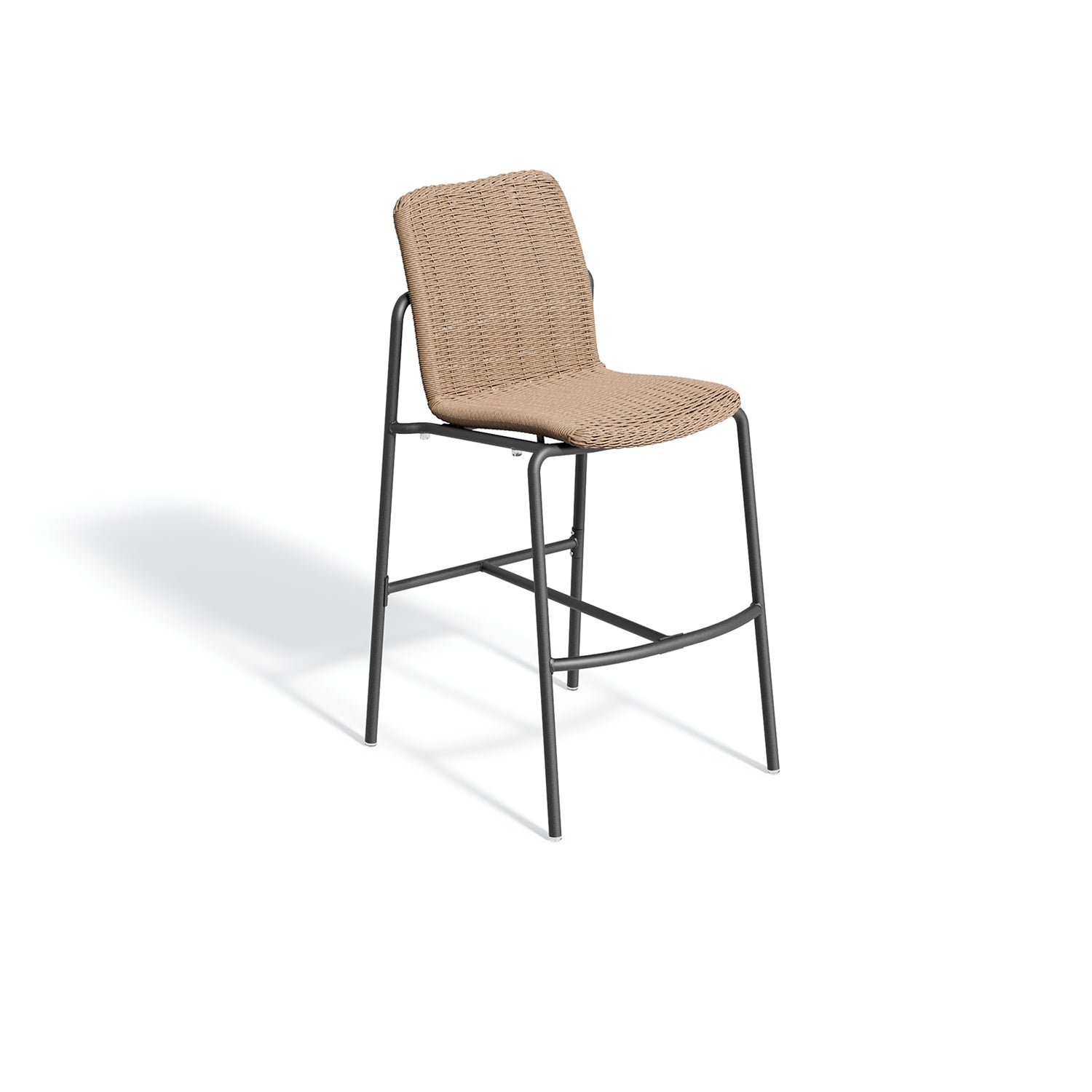 Oxford Garden Orso Bar & Counter Chair – Carbon Frame with Oria Weave Seat & Back
