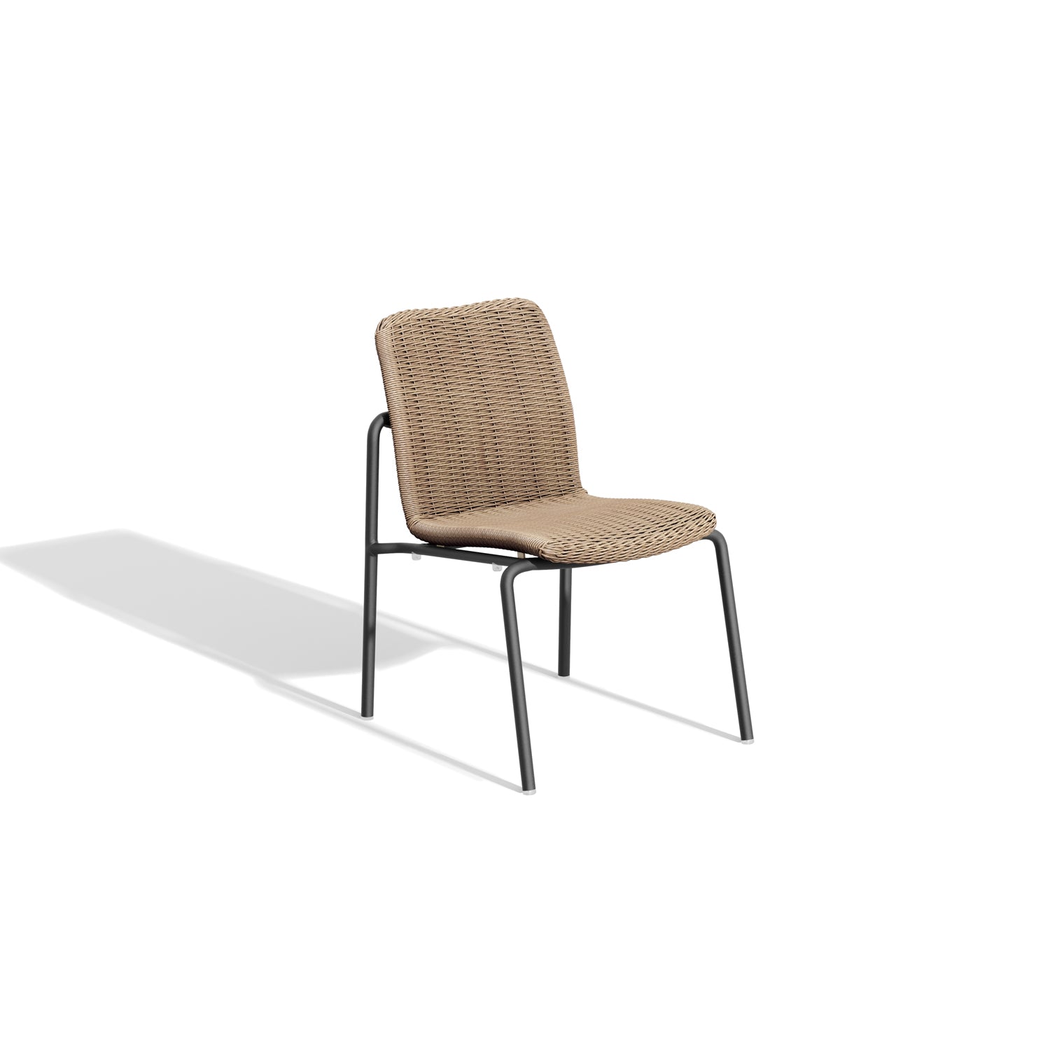 Oxford Garden Orso Side Chair – Carbon Frame with Oria Weave Seat & Back